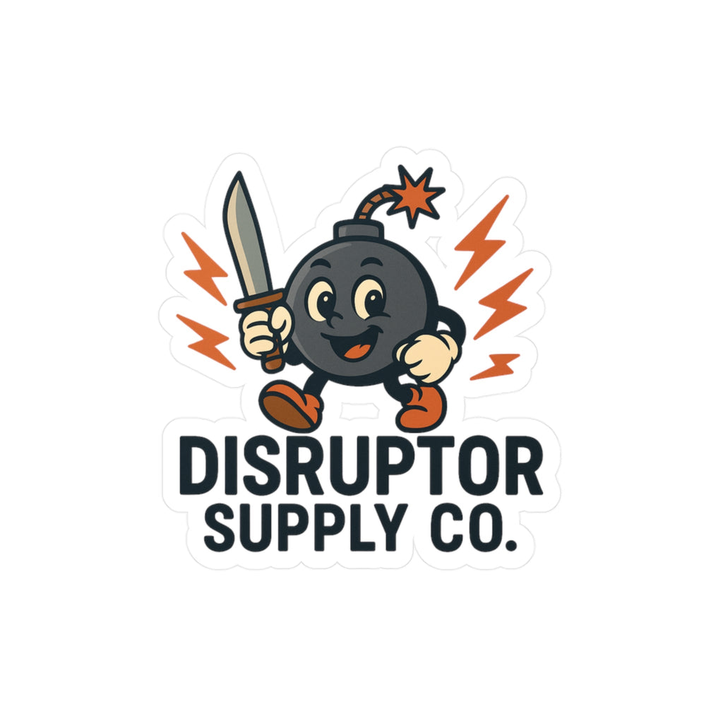 Disruptor Supply Co. Bomb Mascot Vinyl Sticker - Disruptor Supply Co.