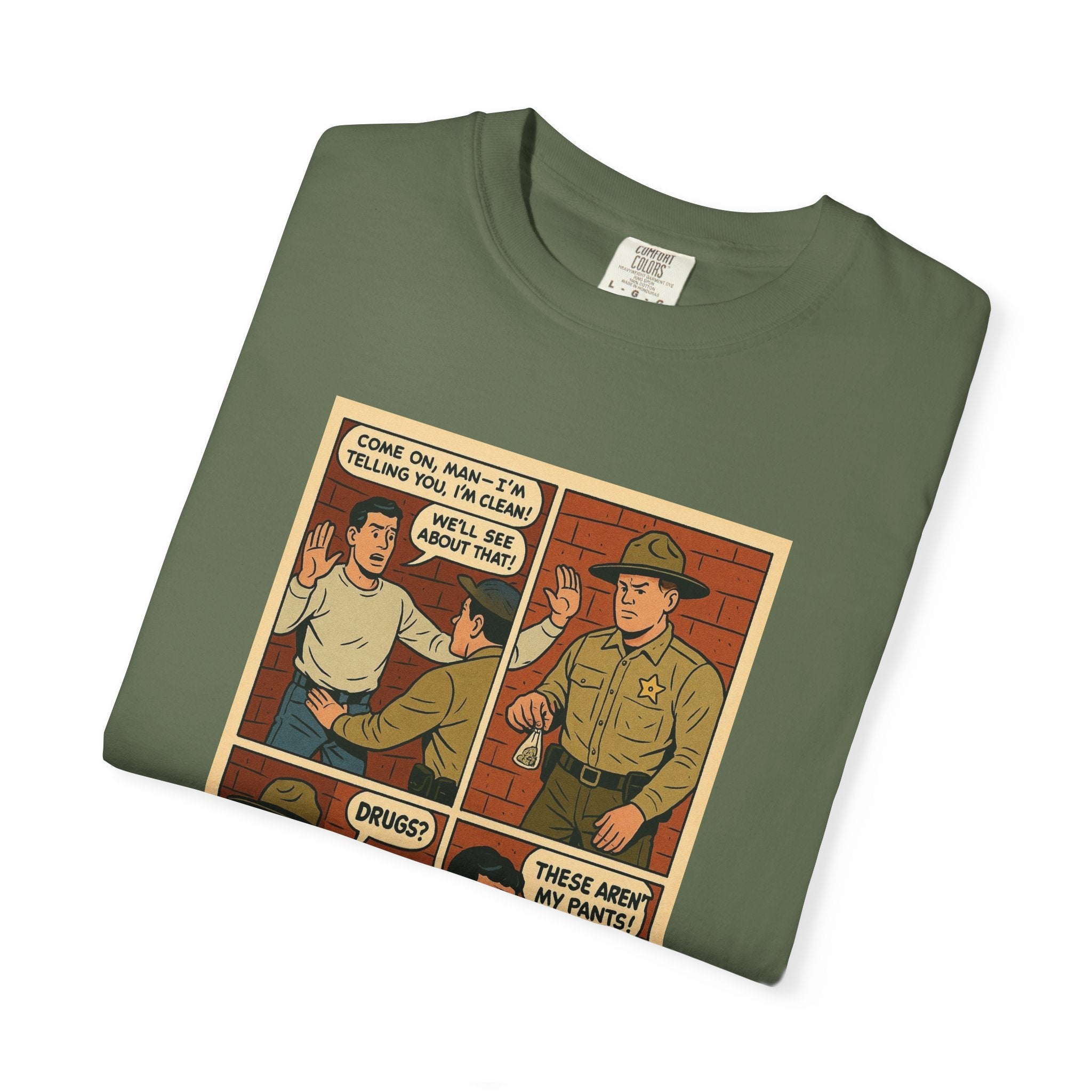 Disruptor Supply Co Comic Panel Tee — Vintage "Not My Pants"T-Shirt - Disruptor Supply Co.
