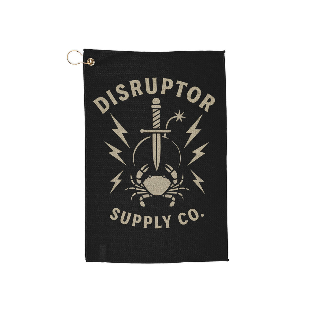 Disruptor Supply Co. Dagger & Crab Golf Towel - Disruptor Supply Co.