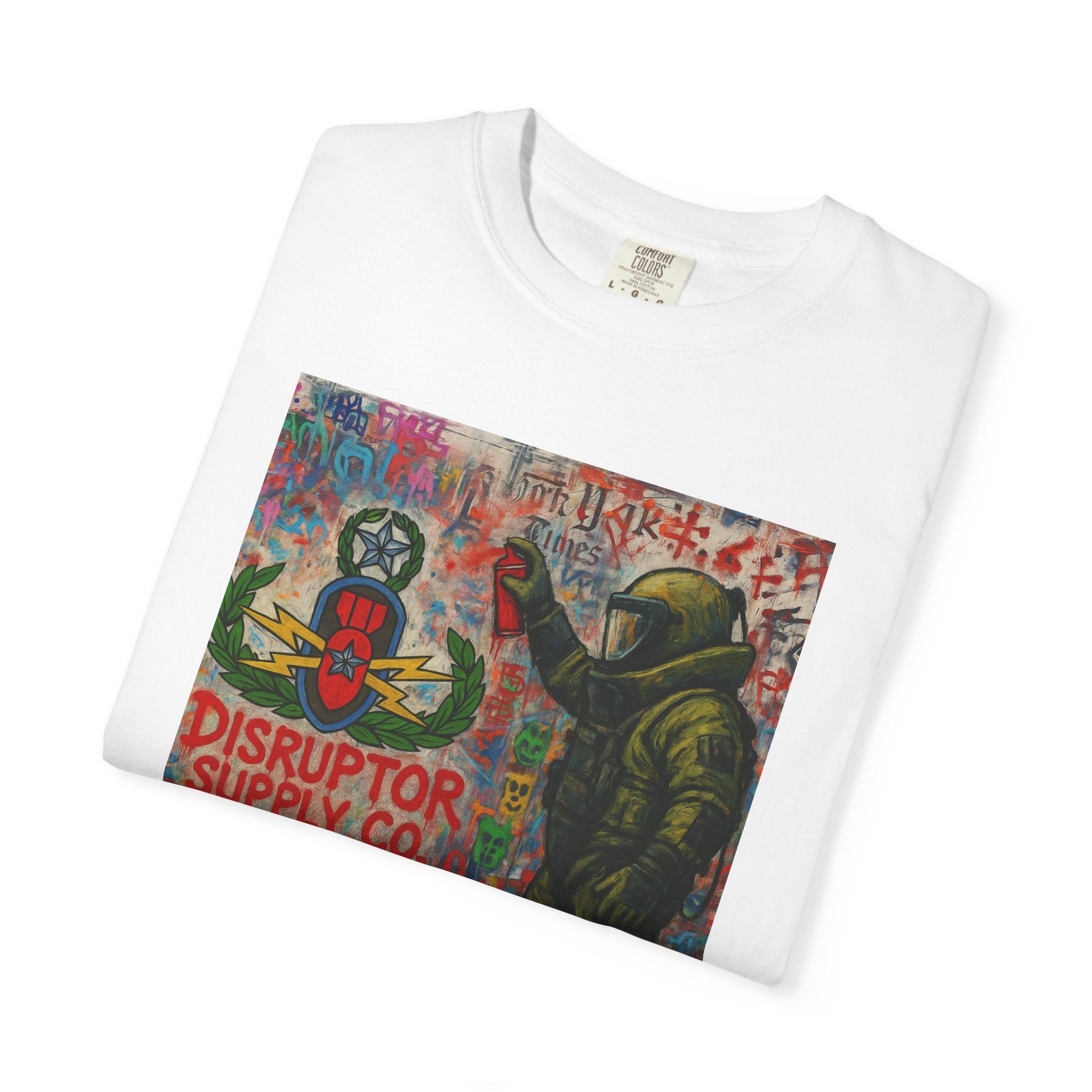 Disruptor Supply Co Graffiti T-Shirt — Bombsuit Street Art Tee - Disruptor Supply Co.