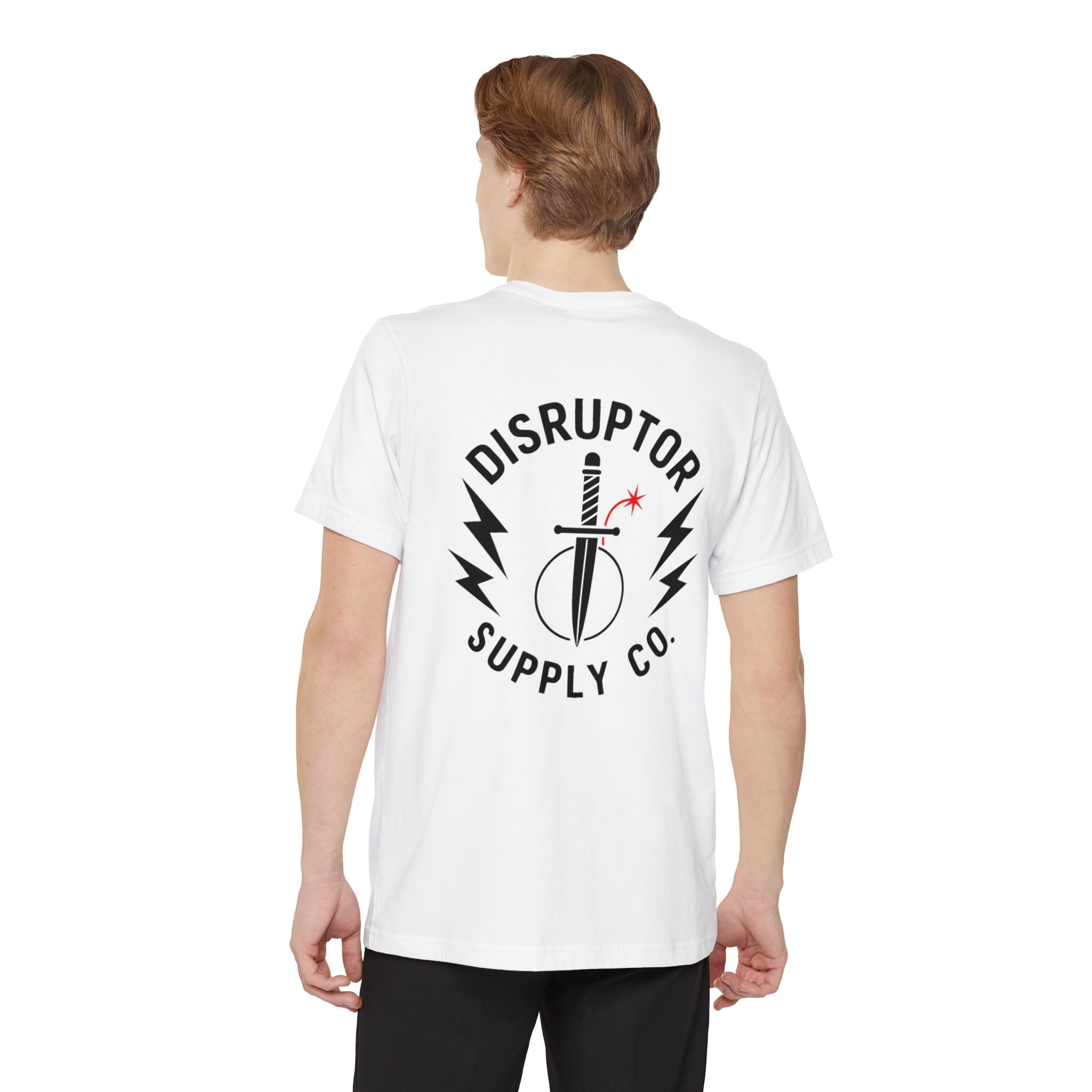 Disruptor Supply Co. Pocket T-Shirt — Dagger Logo Graphic Tee - Disruptor Supply Co.