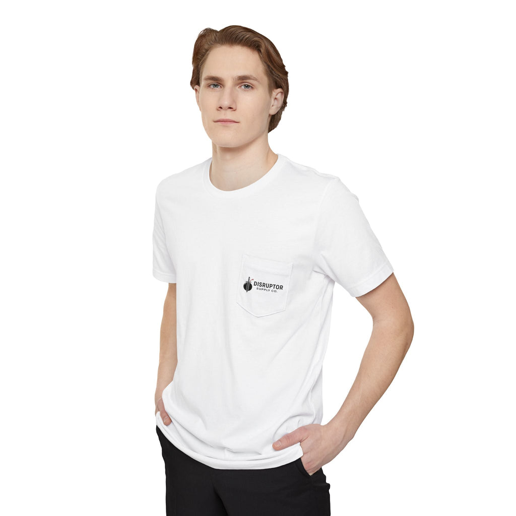 Disruptor Supply Co. Pocket T-Shirt — Dagger Logo Graphic Tee - Disruptor Supply Co.