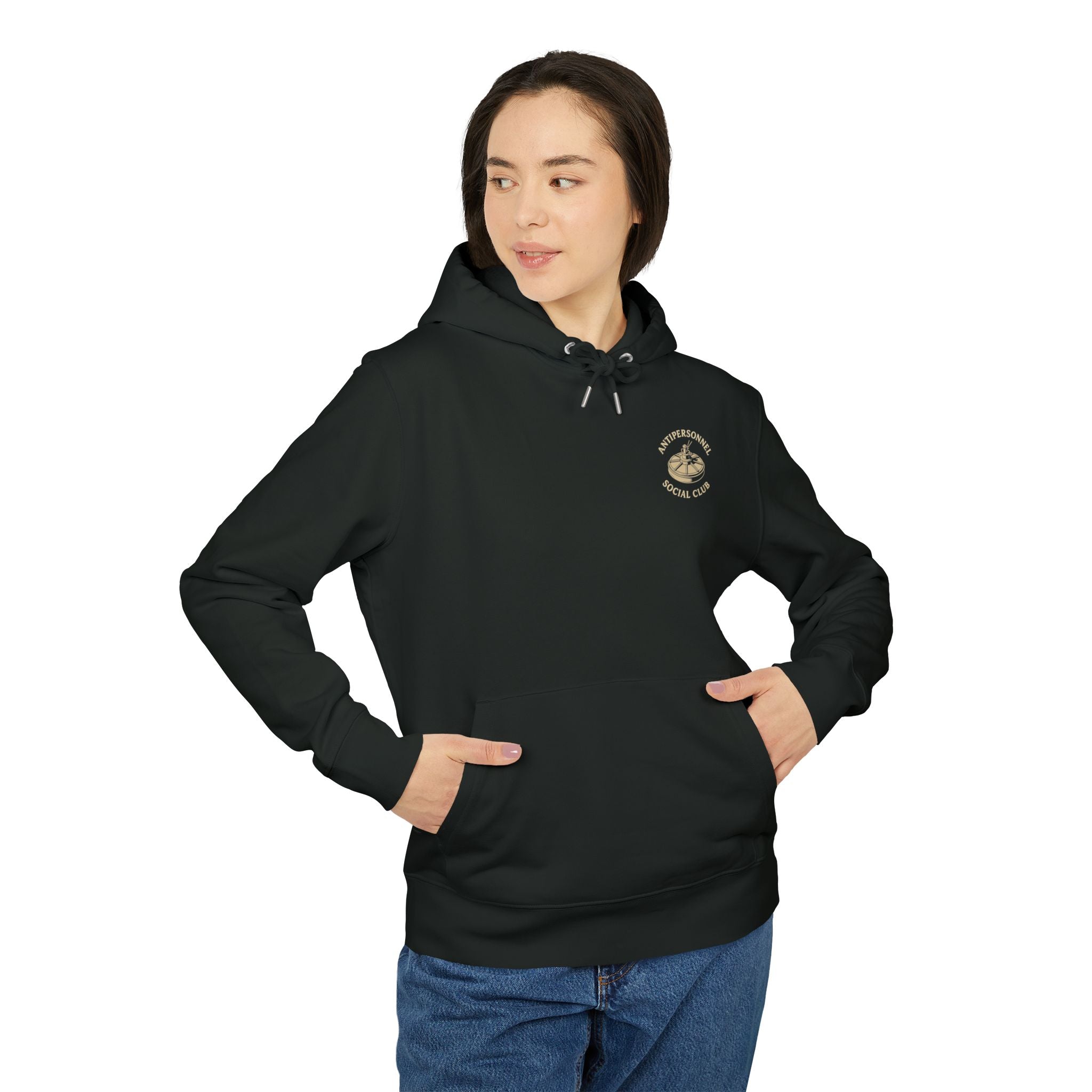 Disruptor Supply Co. Women's Antipersonnel Social Club Hoodie — Minimal Logo Pullover - Disruptor Supply Co.