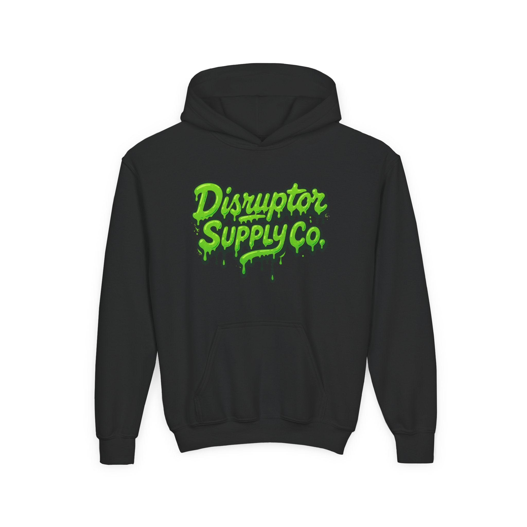 Disruptor Supply Co. Youth Slime Hoodie — "Disruptor Supply Co." Neon Green Graphic Hoodie - Disruptor Supply Co.