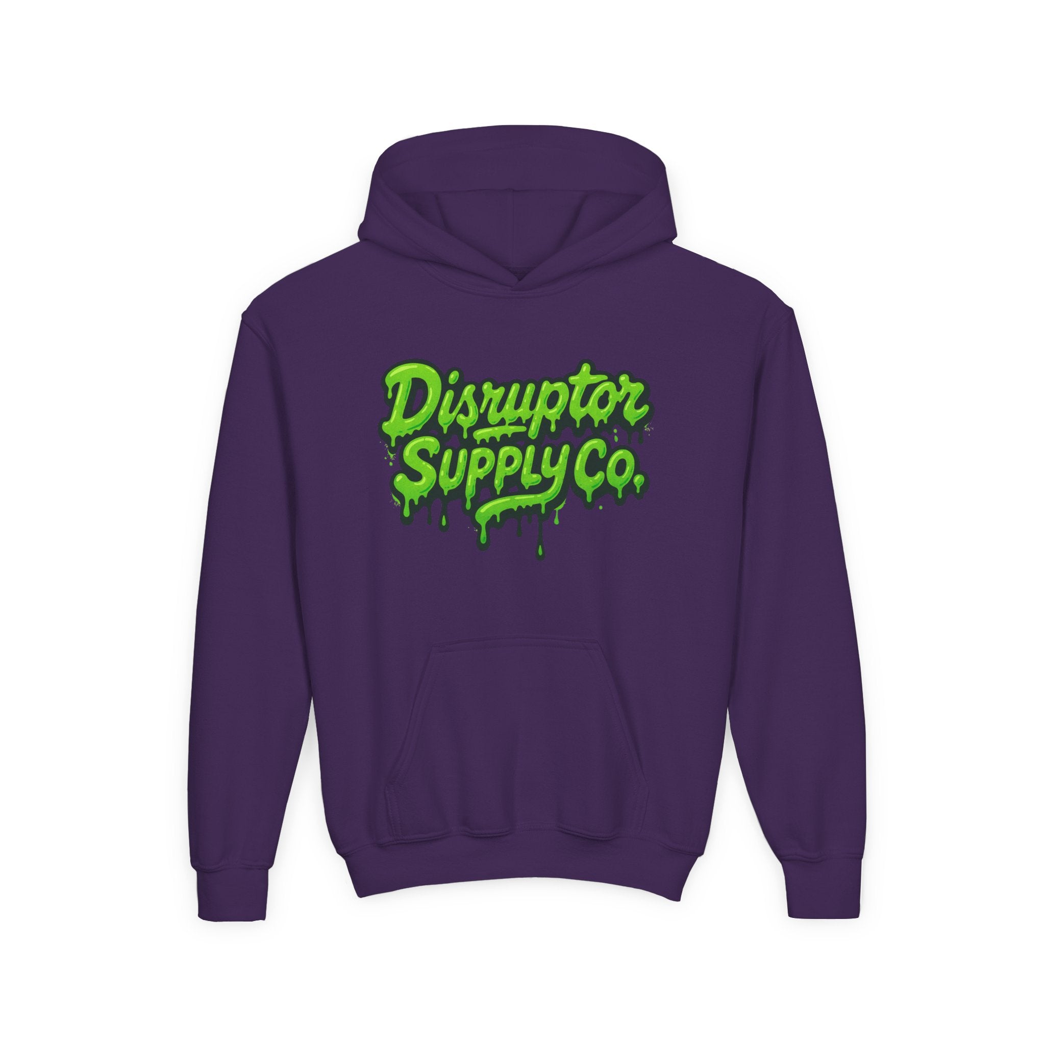 Disruptor Supply Co. Youth Slime Hoodie — "Disruptor Supply Co." Neon Green Graphic Hoodie - Disruptor Supply Co.
