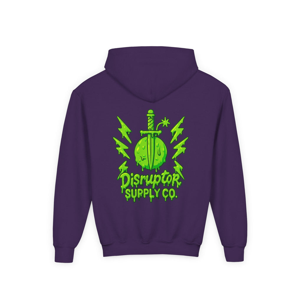 Disruptor Supply Co. Youth Slime Hoodie — "Disruptor Supply Co." Neon Green Graphic Hoodie - Disruptor Supply Co.
