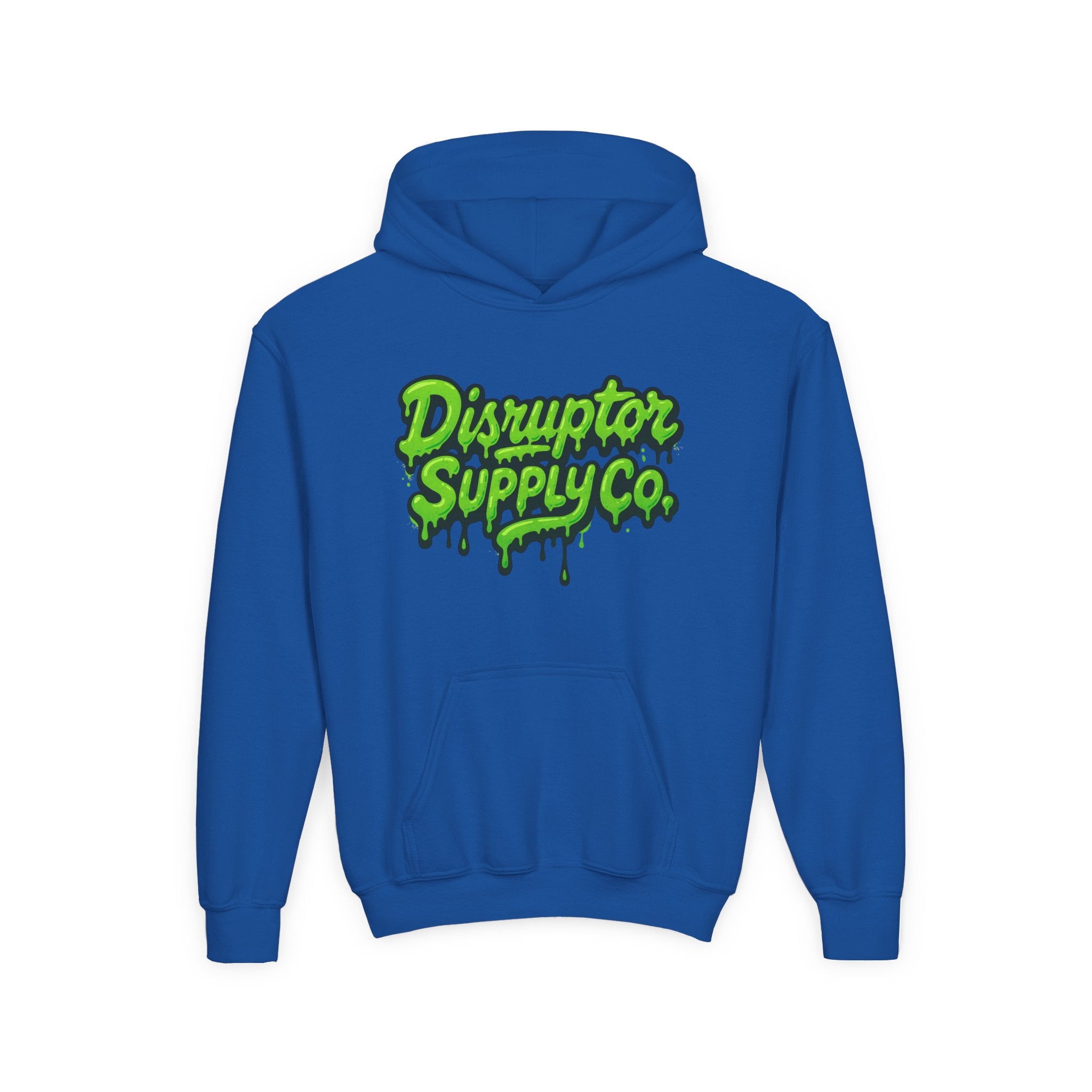 Disruptor Supply Co. Youth Slime Hoodie — "Disruptor Supply Co." Neon Green Graphic Hoodie - Disruptor Supply Co.