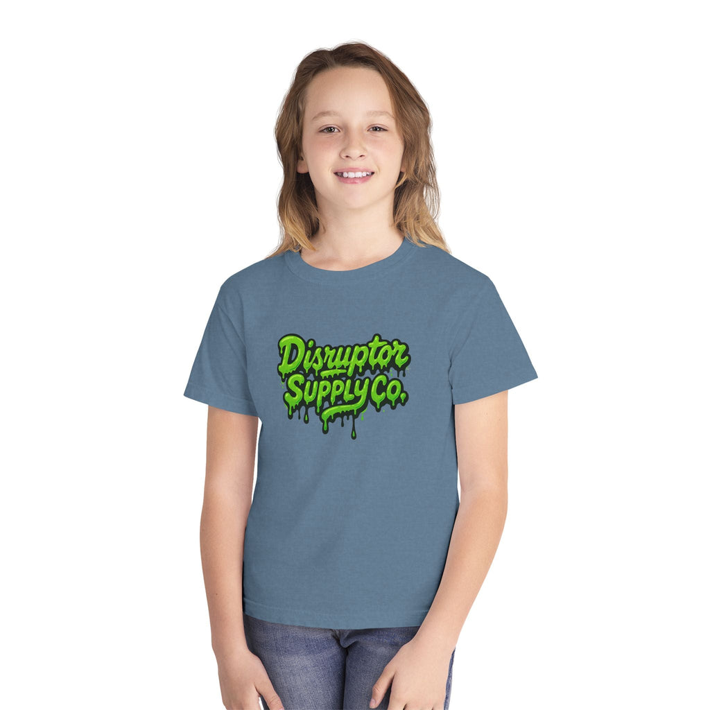 Disruptor Supply Co. Youth Slime T‑Shirt — Disruptor Supply Co. Neon Slime Logo Tee - Disruptor Supply Co.
