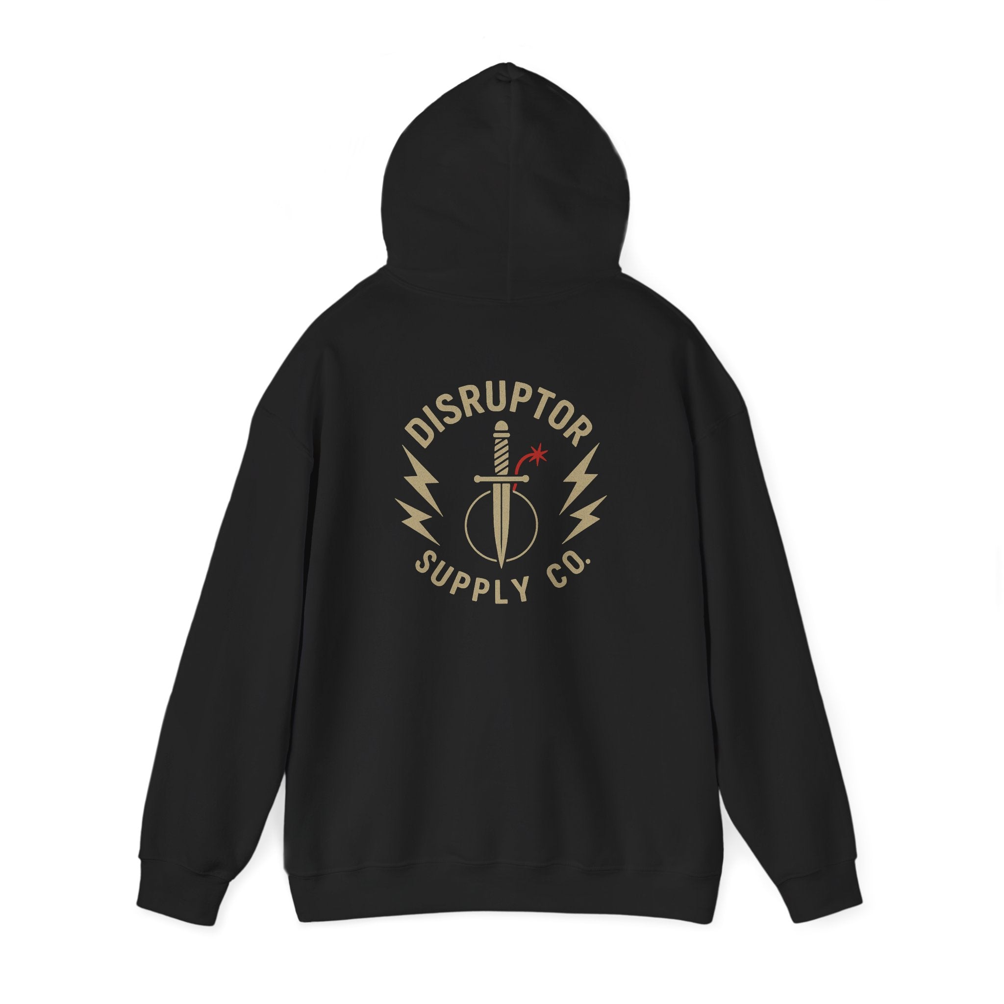 Distributor Supply Co. Logo Hoodie — Sword & Lightning Men's Streetwear Hoodie - Disruptor Supply Co.