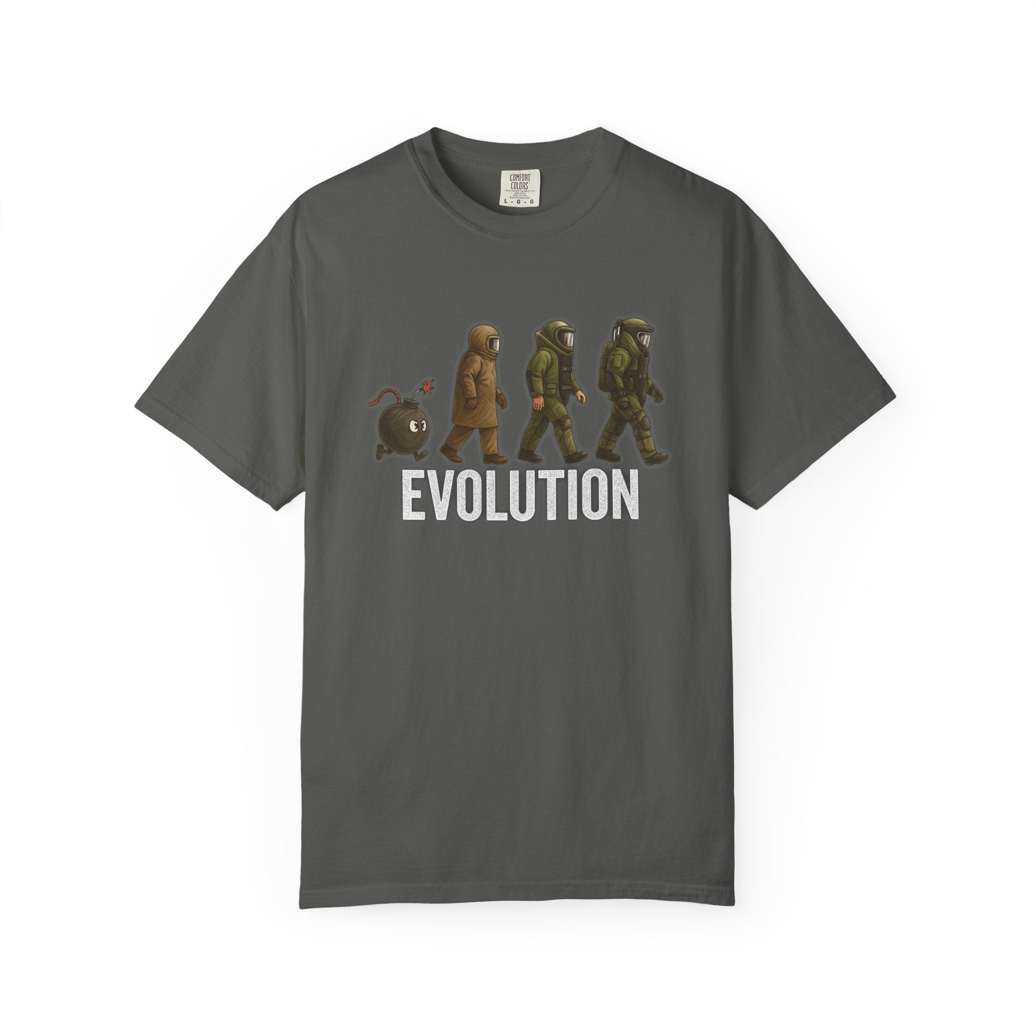 EOD Evolution T-Shirt — Military Bomb Suit Graphic Tee - Disruptor Supply Co.