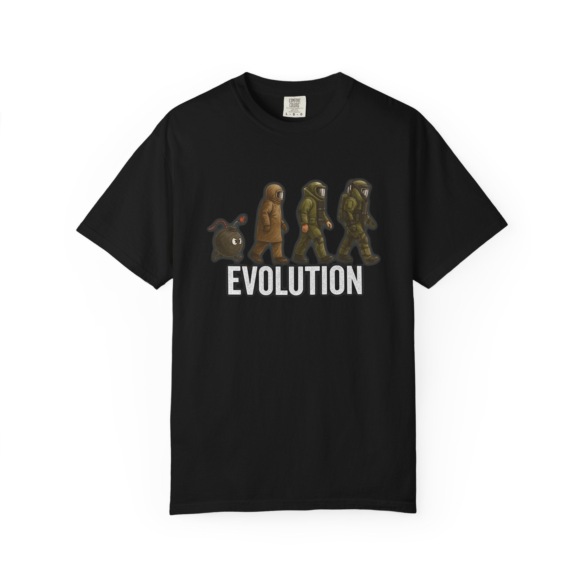 EOD Evolution T-Shirt — Military Bomb Suit Graphic Tee - Disruptor Supply Co.